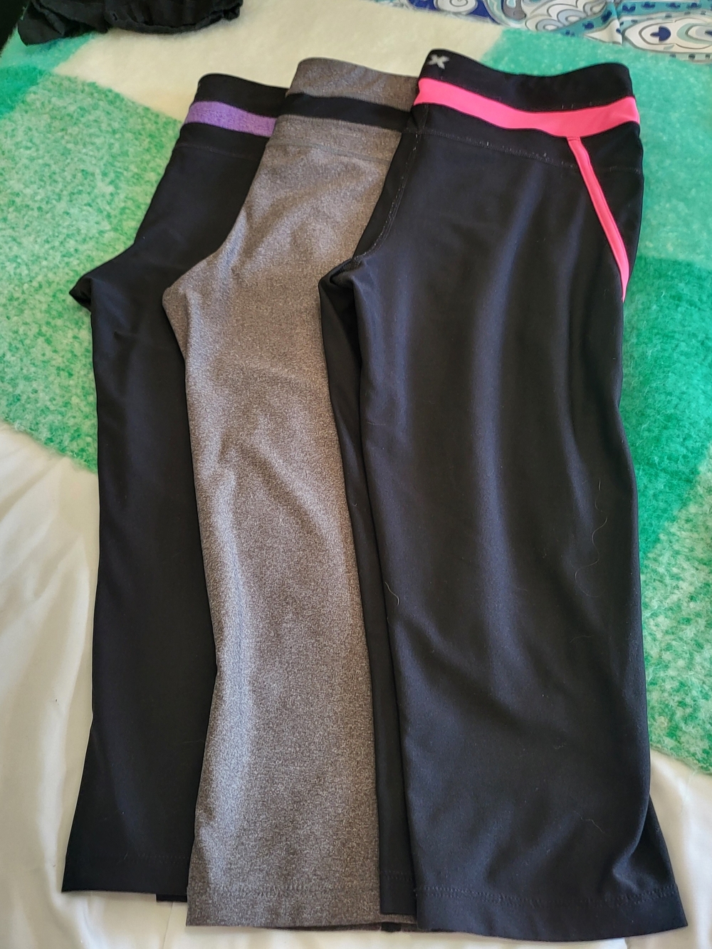 Xersion Black Performance Top with Purple Trim